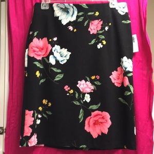 NWT old navy floral pencil skirt